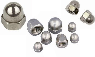 Stainless Steel Flanged Back Dom Nuts